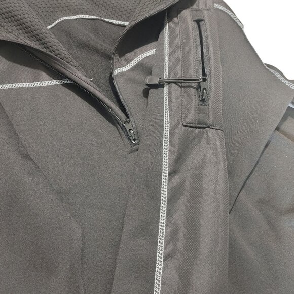 HQ Issue Tactical Performance Pullover Shirt XL Black Long Sleeve Spandex Blend - Picture 15 of 15
